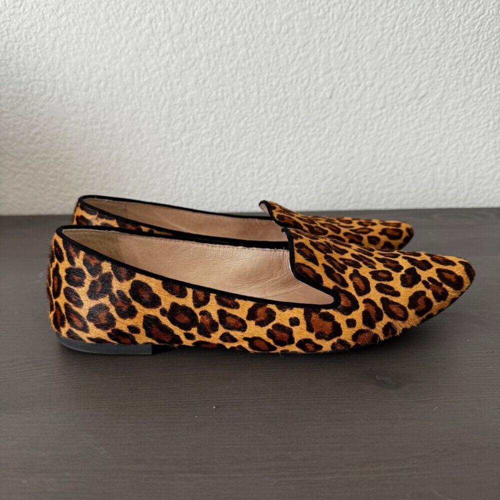 Gianni Bini | Cheetah Print Hide Leather Loafers Size 7 - Picture 3 of 11